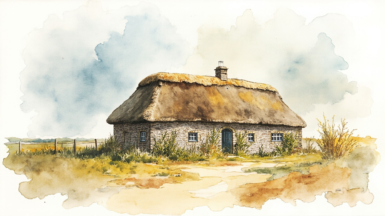 Thatched stone house by Isefjord goes under the hammer in Hillerød